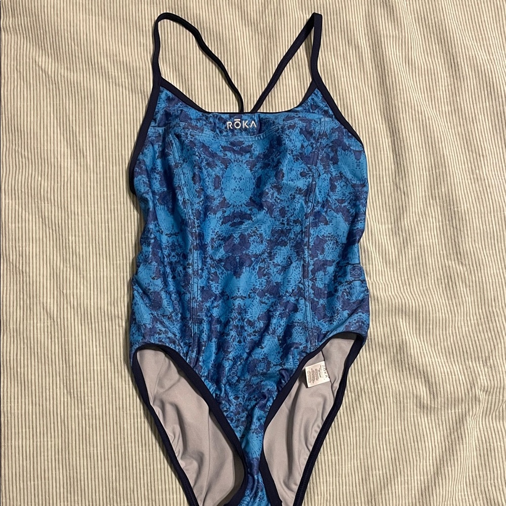 Roka Women's Blue One Piece Swimsuit